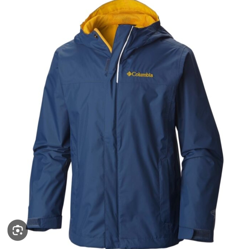Columbia Watertight Rain Jacket Hooded Kids XL